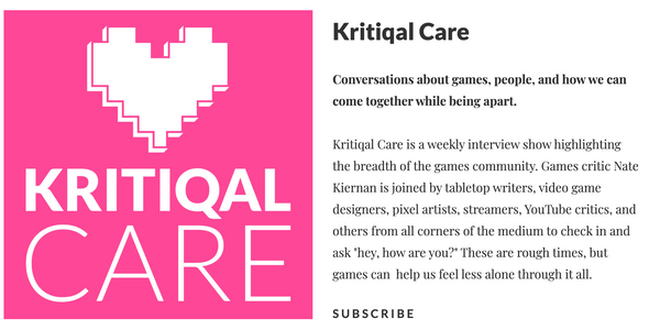 Mutazione Writer & Narrative Designer interviewed on Kritiqal Care